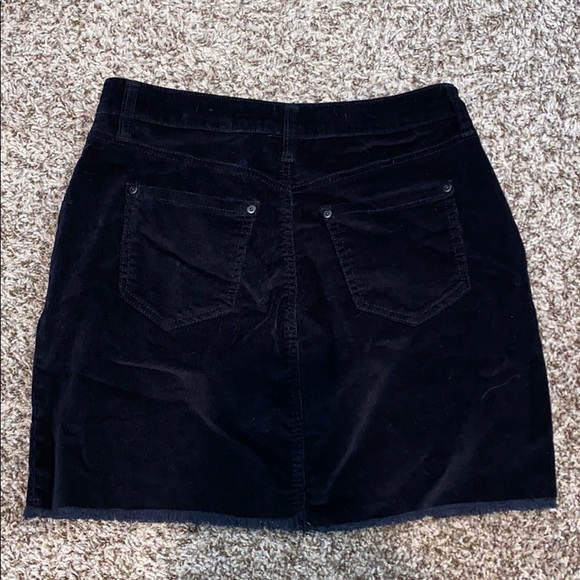 Black corduroy mini skirt - Picture 2 of 2